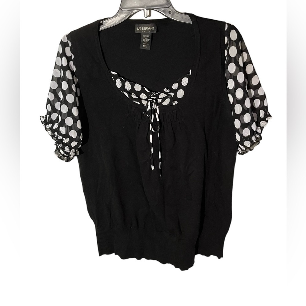 Lane Bryant Women’s Layered Look Blouse with Sweater
